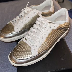 Gold Saint Laurent Low Tops